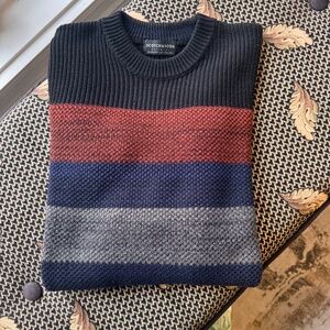 Scotch & Soda mens multicolored crewneck knit sweater
